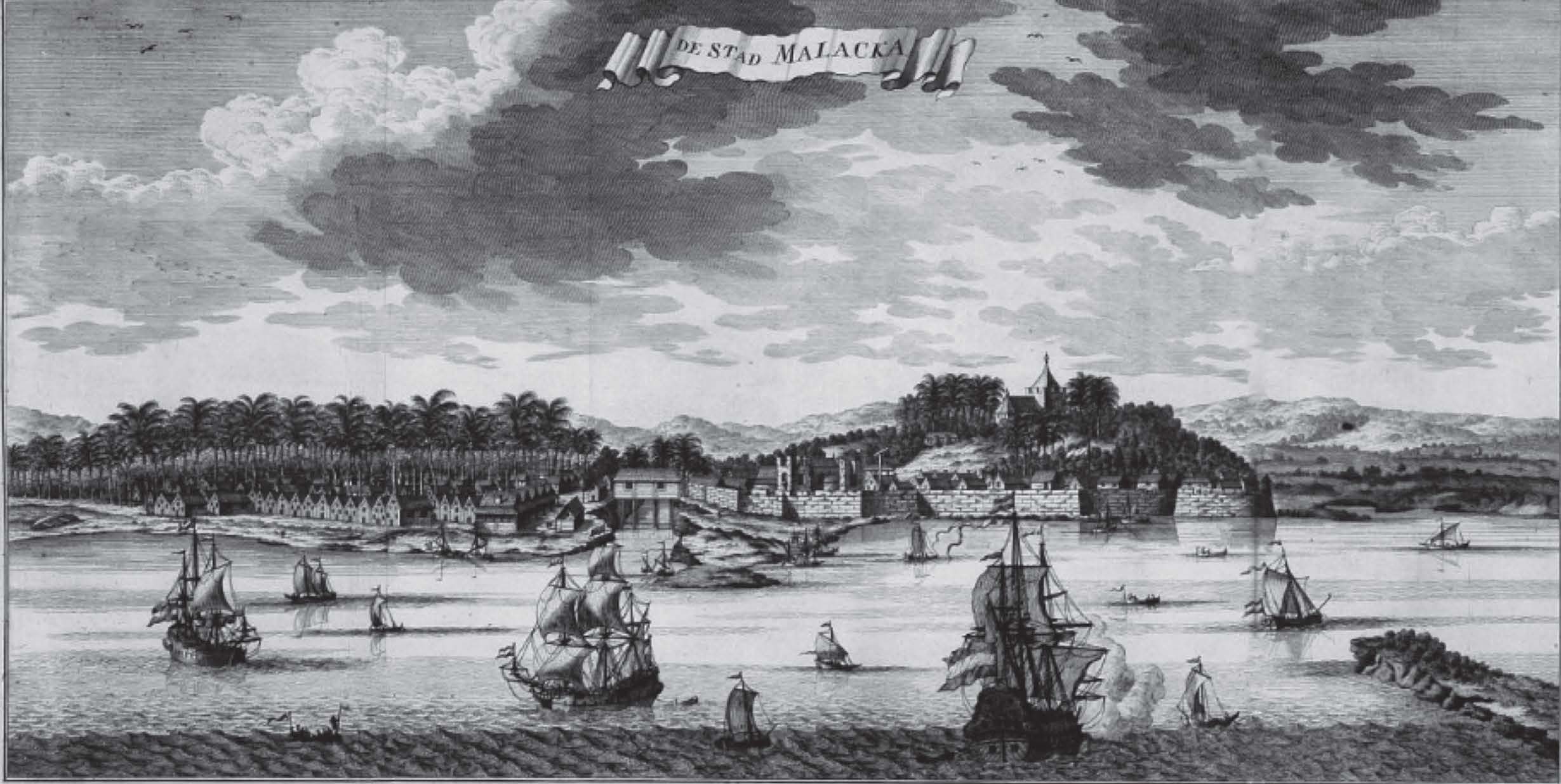 painting of a harbor and the port 