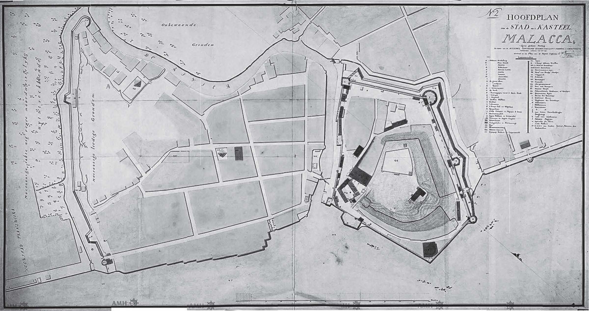 photo of a map of an island fort