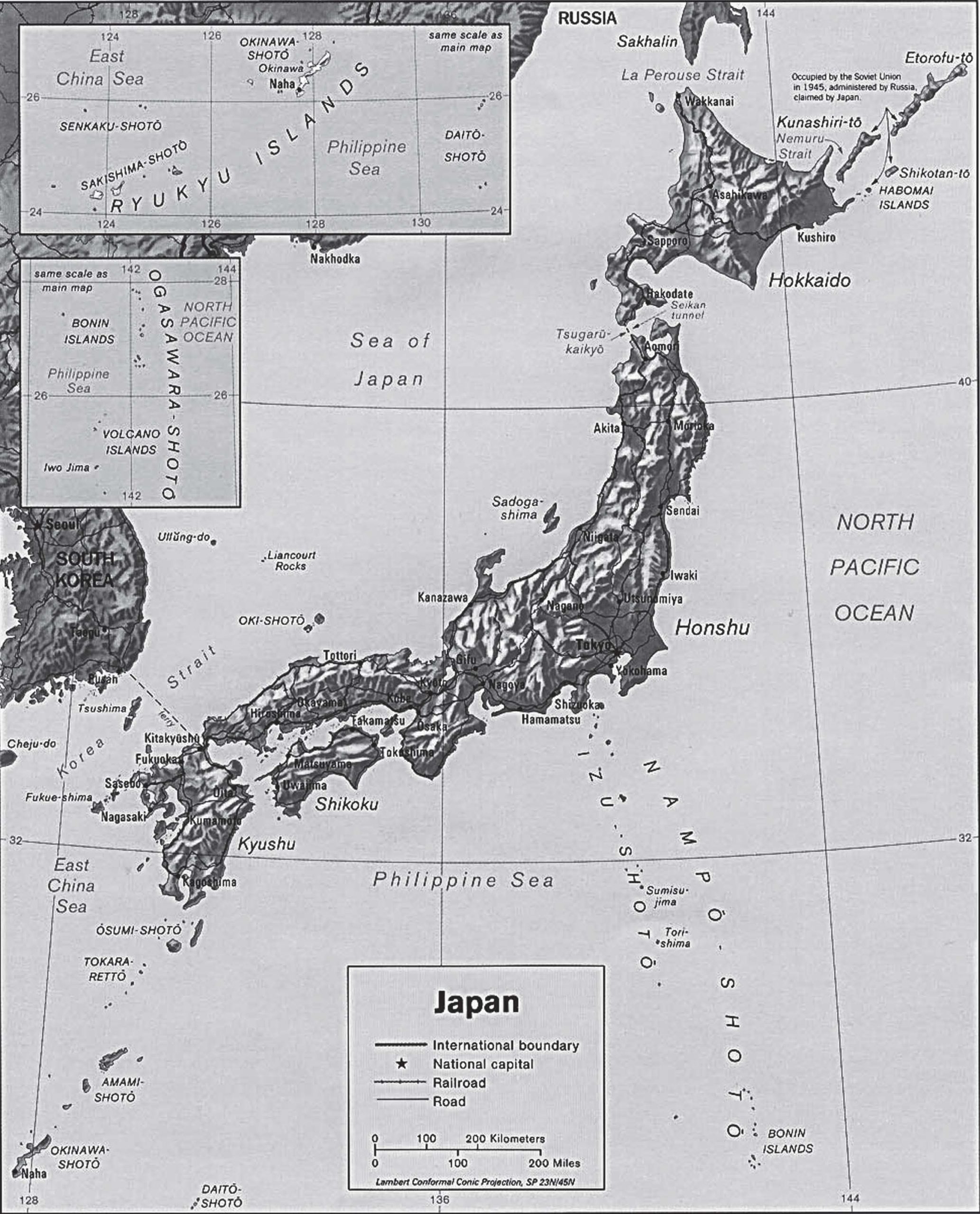 map of japan