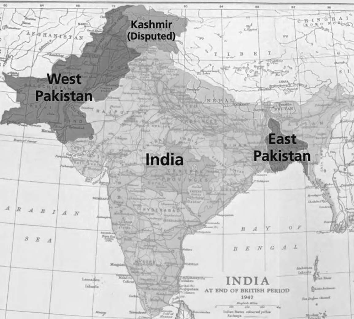 map of pakistan and india