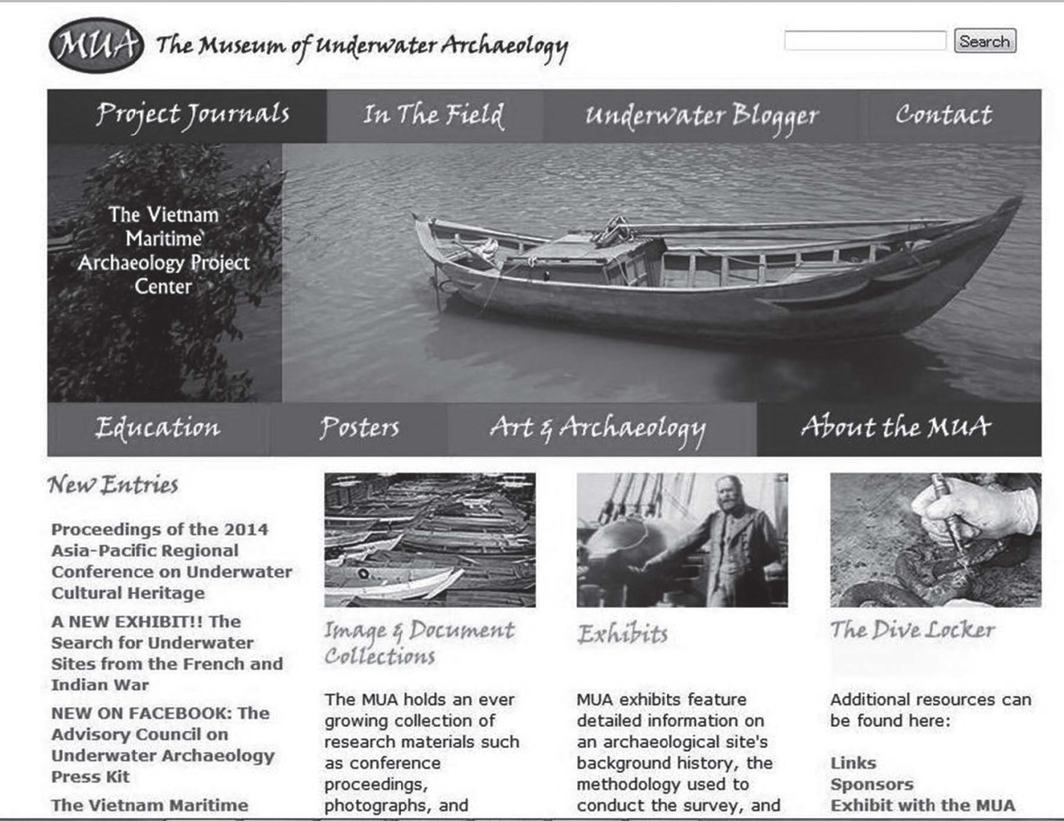 Maritime Archaeology in the Classroom Resources on the Online Museum