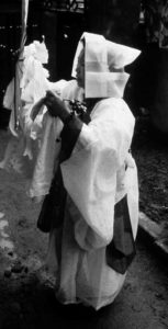 photo of a person dressed in white robes