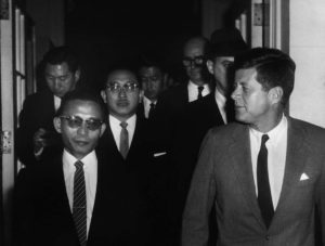 General Park Chung-hee, Chairman, Supreme Council of Korea along with his entourage, pays farewell call to President Kennedy. 
