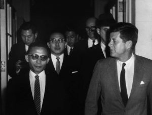 General Park Chung-hee, Chairman, Supreme Council of Korea along with his entourage, pays farewell call to President Kennedy.