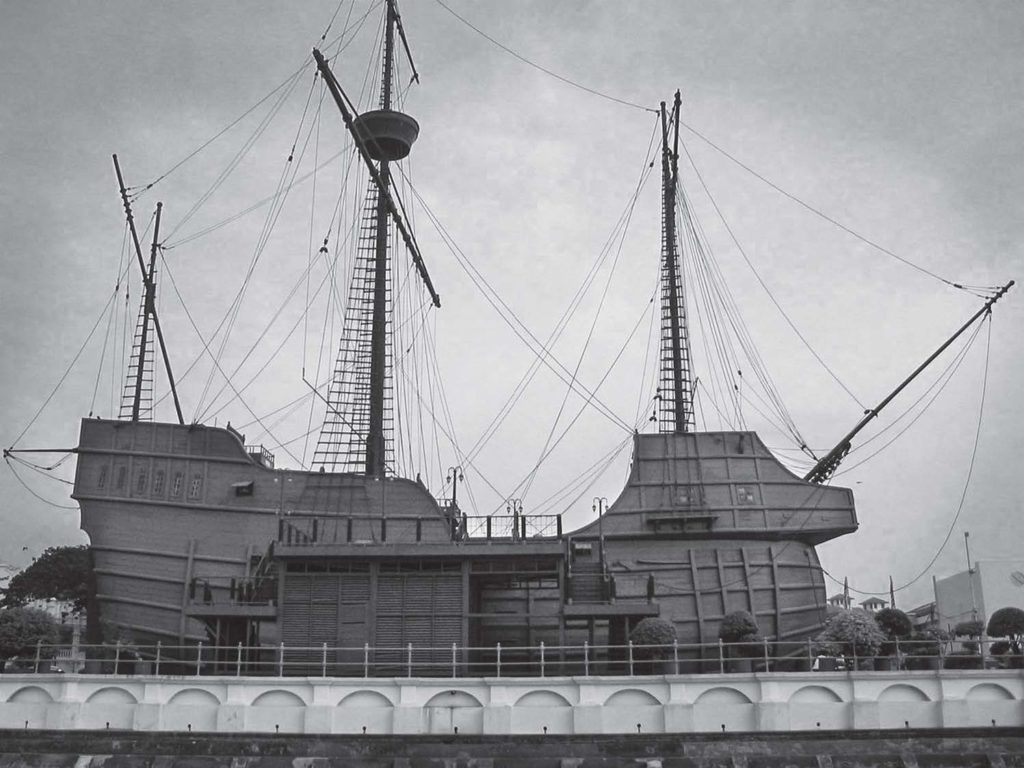 photo of a wooden ship