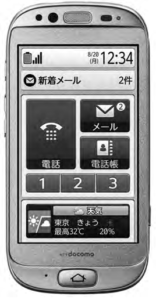 Fujitsu’s Raku-Raku smartphone.