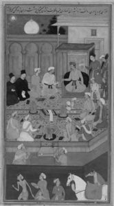 illustration of a religious gathering