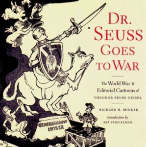 book cover for Dr. Suess goes to war