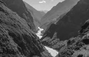 Image of a river through the mountains