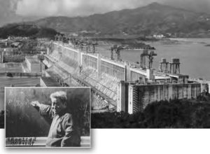 Photo of The Three Gorges Dam and a man 
