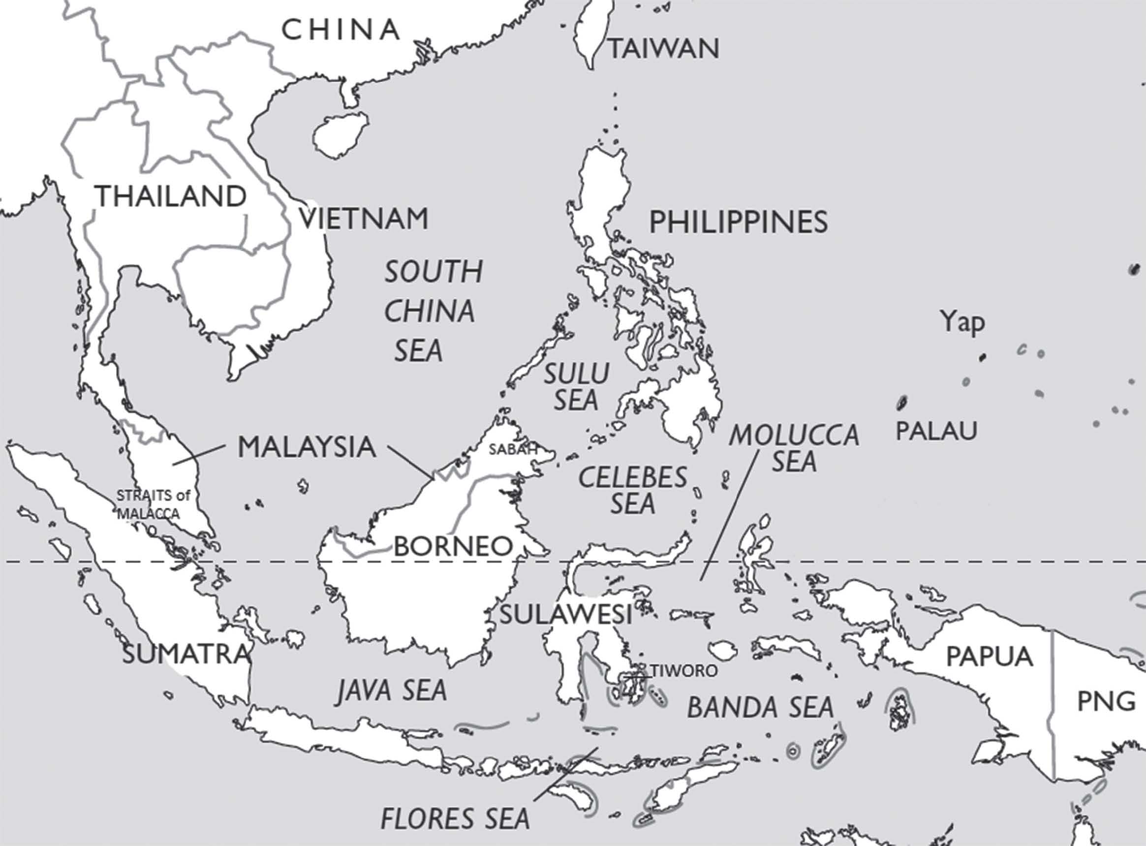 map of southeast asia