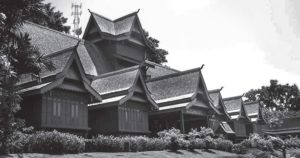 photo of a wooden palace