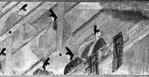 painting of men in robes sitting