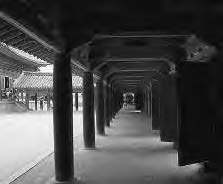 photo of a temple hallway