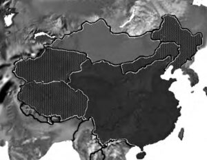 map of china and roc/prc territories 1935-1960