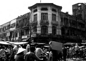 image of a street with many people on it