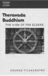 Book cover of Theravada Buddhism. Book cover image is the dharma wheel. 
