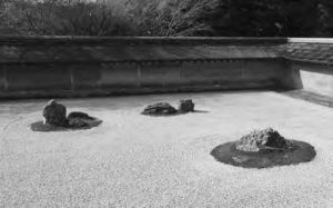 photo of a zen rock garden